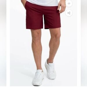 Swet Tailor Mens‎ Shorts SWET Active Claret Red Technical Pockets Stretch 2X NEW